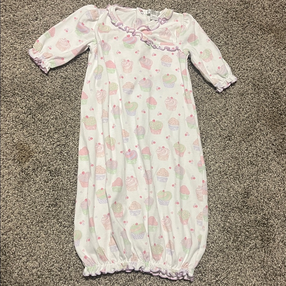 KissyKissy Cupcake Print Baby Gown